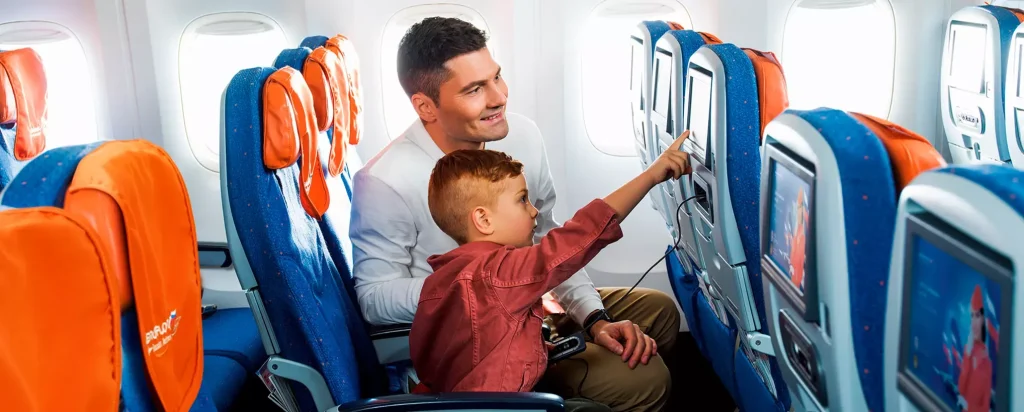 Dịch vụ giải trí trên máy bay dành trẻ nhỏ