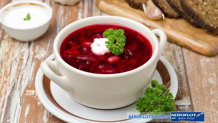 Borsch - Soup củ cải đỏ món ăn truyền thống của Nga