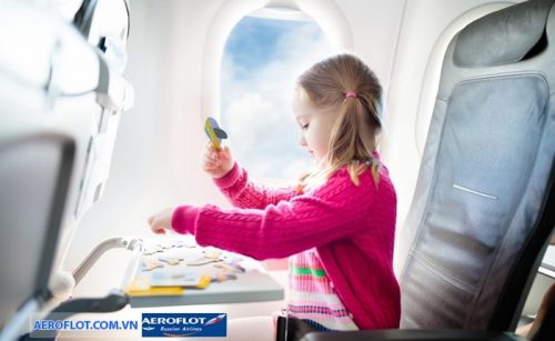 Aeroflot ịch vụ giải trí trên tàu cho trẻ em