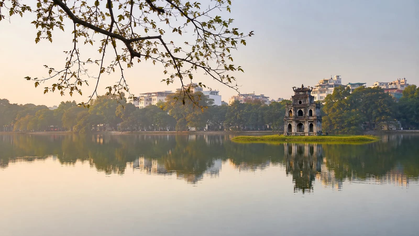 Minh họa điểm đến Hà Nội cho hành trình từ Nga về Việt Nam