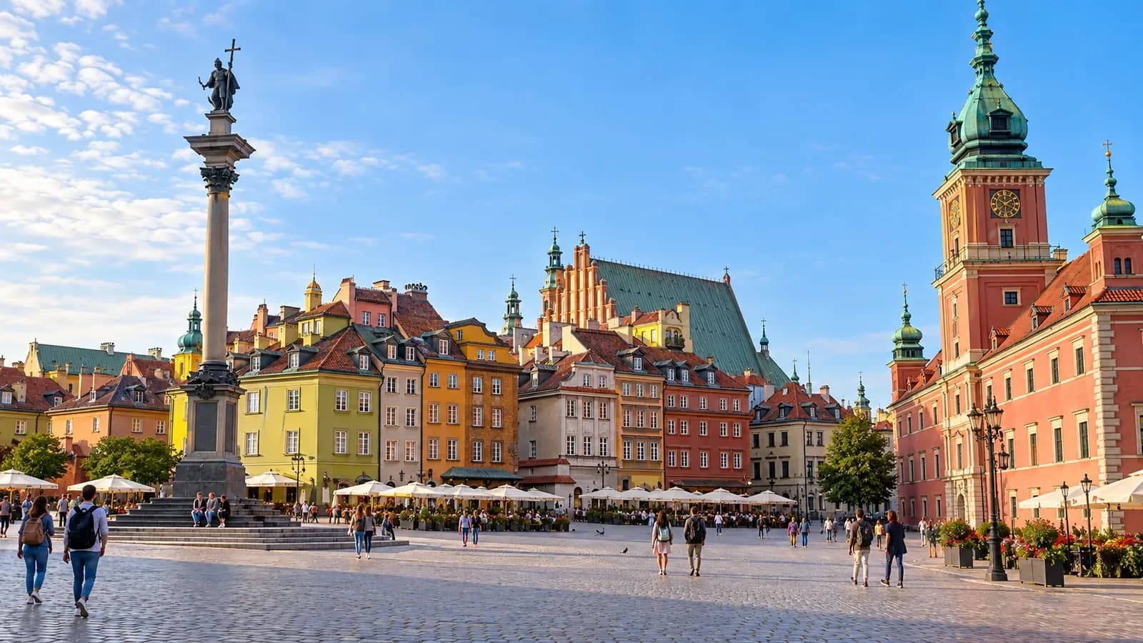 Ảnh minh họa khu phố cổ Warsaw tại Warsaw, Ba Lan